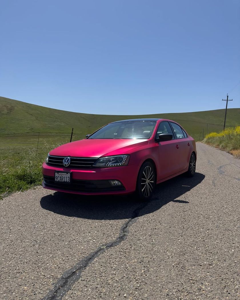 Volkswagen Jetta — Gloss magenta by Sheer Auto Styling, Santa Maria